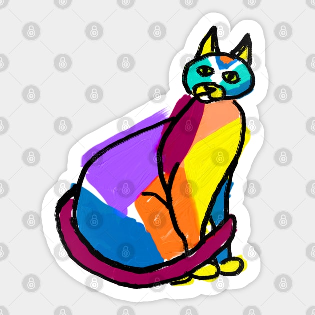 Hero Cat Sticker by Jan4insight TeeStore